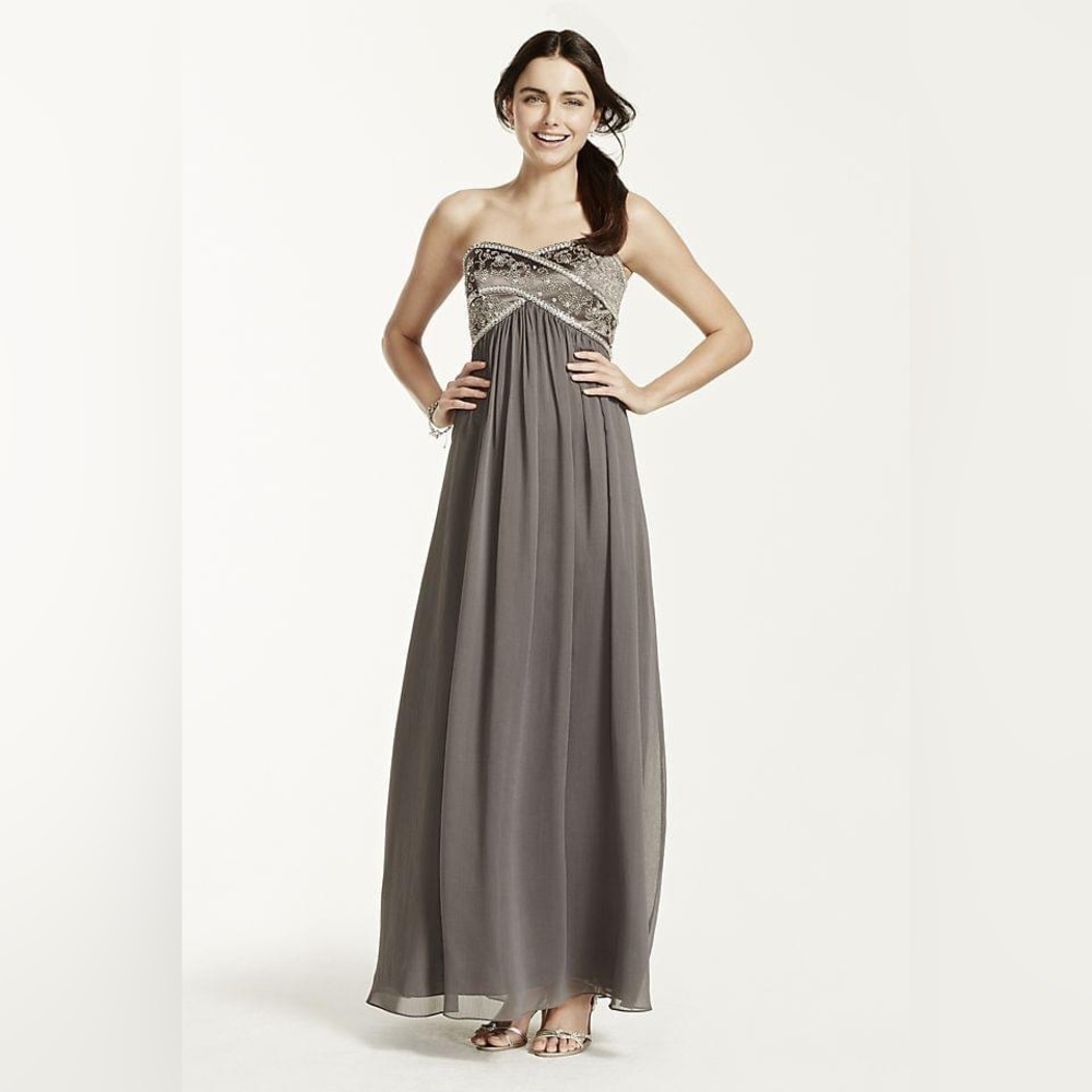 Bought at David's Bridal, so can be a bridesmaid dress, prom, etc.